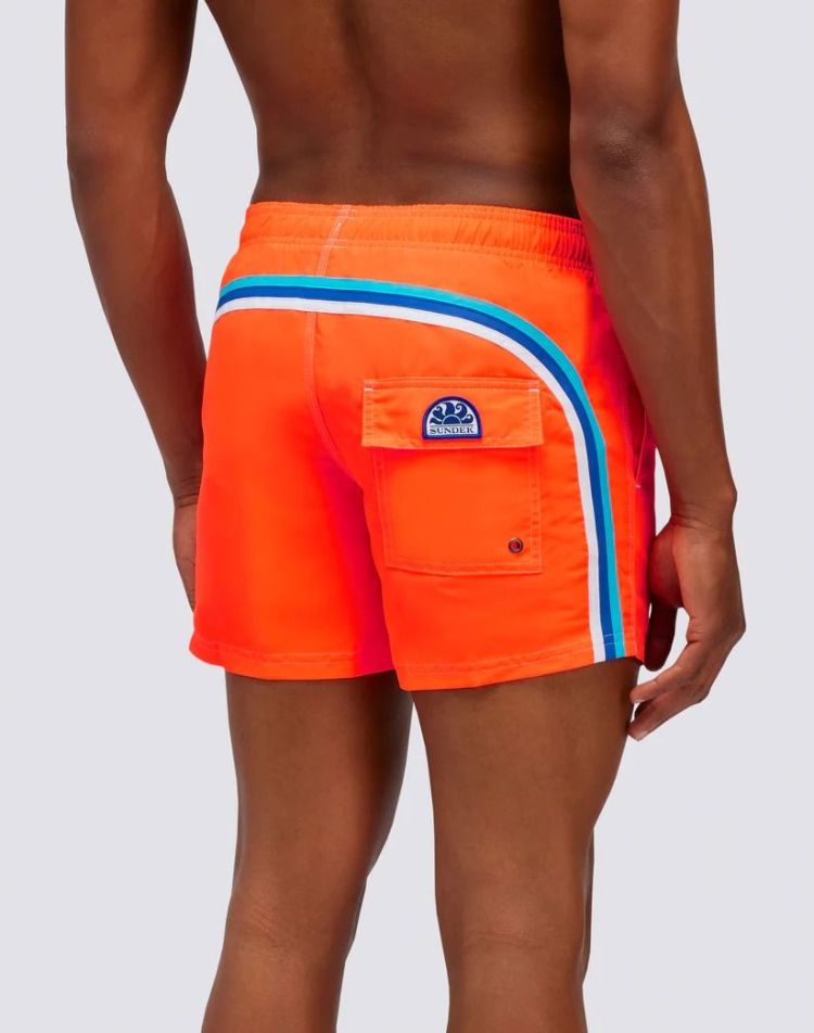 Sundek Zwembroek Oranje heren (BOARDSHORT FLUO ORANGE - M504BDTA100.04710) - GL Sport (Sluis)