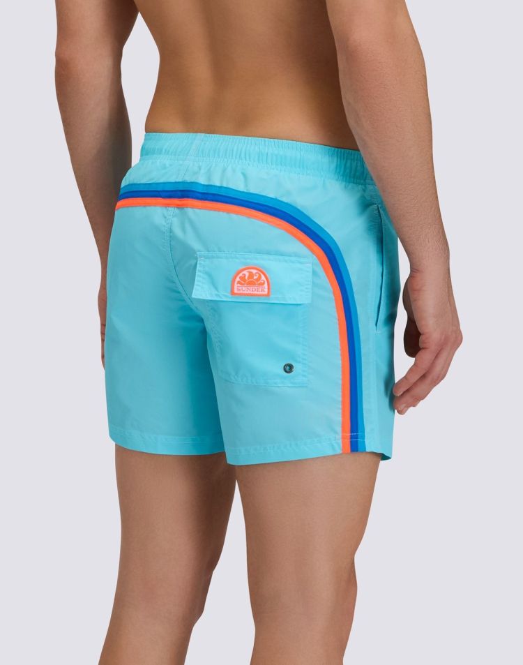 Sundek Zwembroek Lichtblauw heren (BOARDSHORT LUNAR - M504BDTA100.A6101) - GL Sport (Sluis)