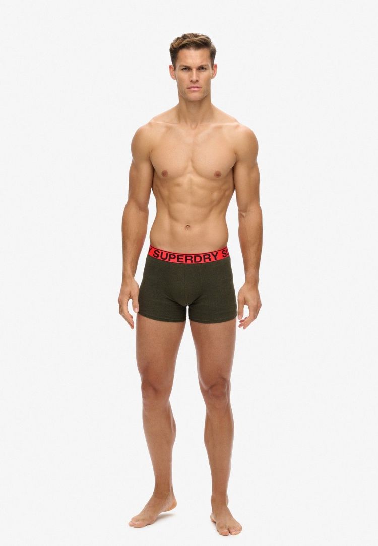 Superdry Boxershort Kaki heren (BOXER TRIPLE PACK - M3110452B.B9Y) - GL Sport (Sluis)