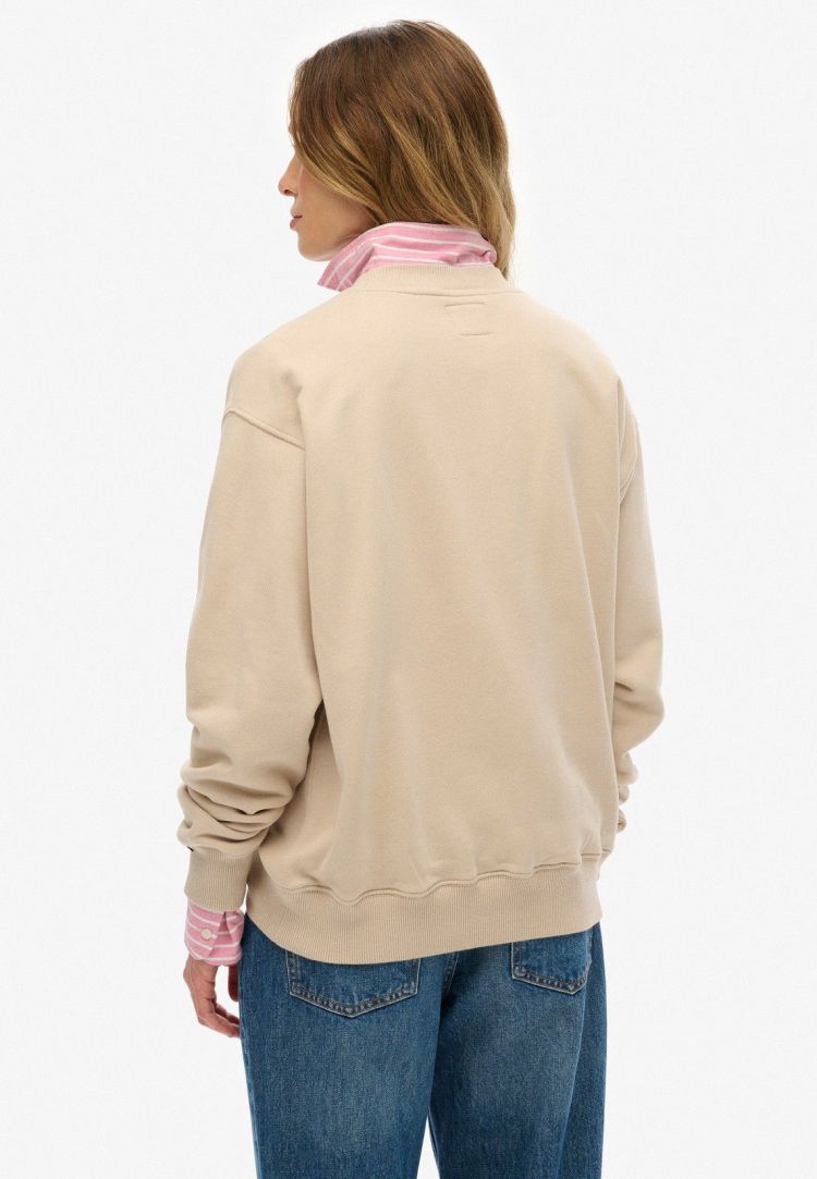 Superdry Pull Bruin dames (BRAND MARK LOOSE CREW - W2012395A.7SJ) - GL Sport (Sluis)