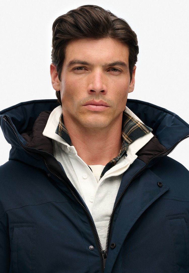 Superdry Jas Blauw heren (CITY PADDED PARKA JACKET - M5011909A.56T) - GL Sport (Sluis)