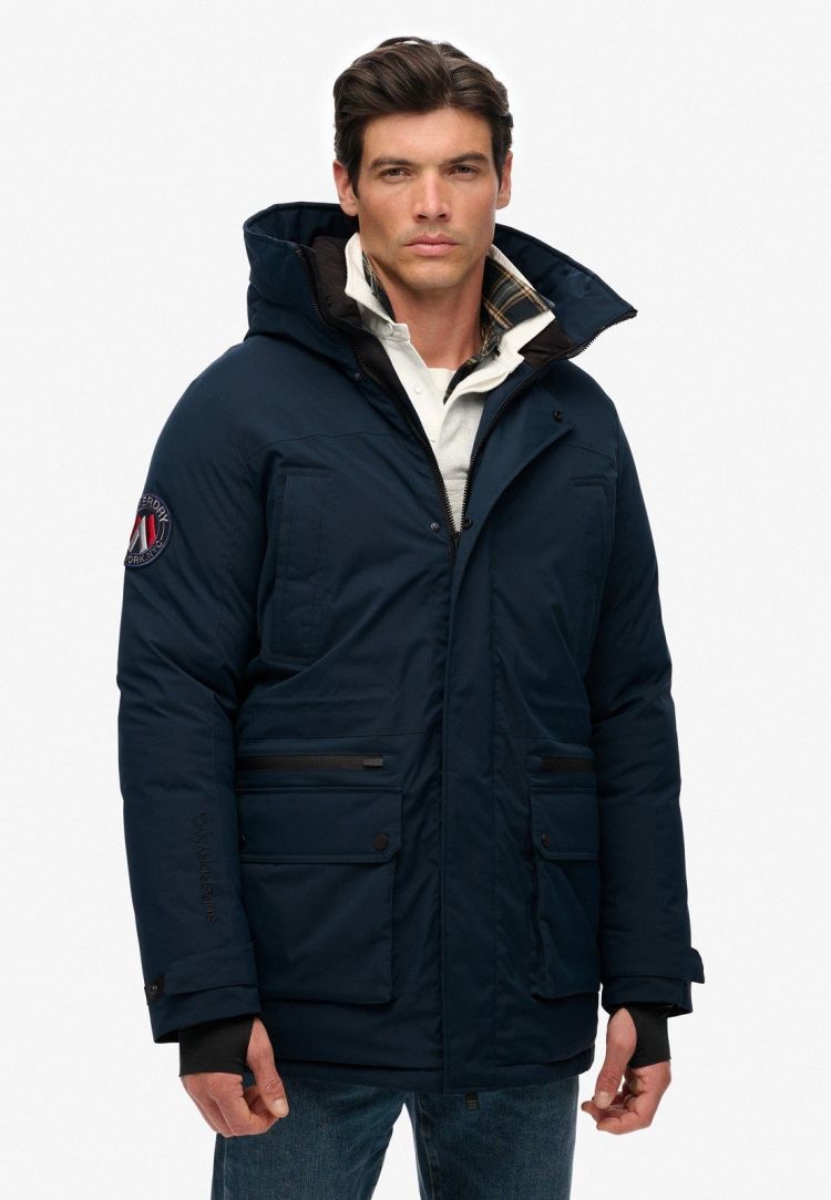 Superdry Jas Blauw heren (CITY PADDED PARKA JACKET - M5011909A.56T) - GL Sport (Sluis)