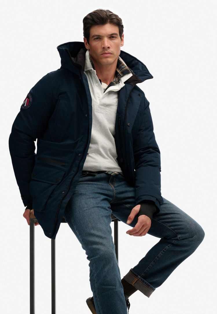 Superdry Jas Blauw heren (CITY PADDED PARKA JACKET - M5011909A.56T) - GL Sport (Sluis)