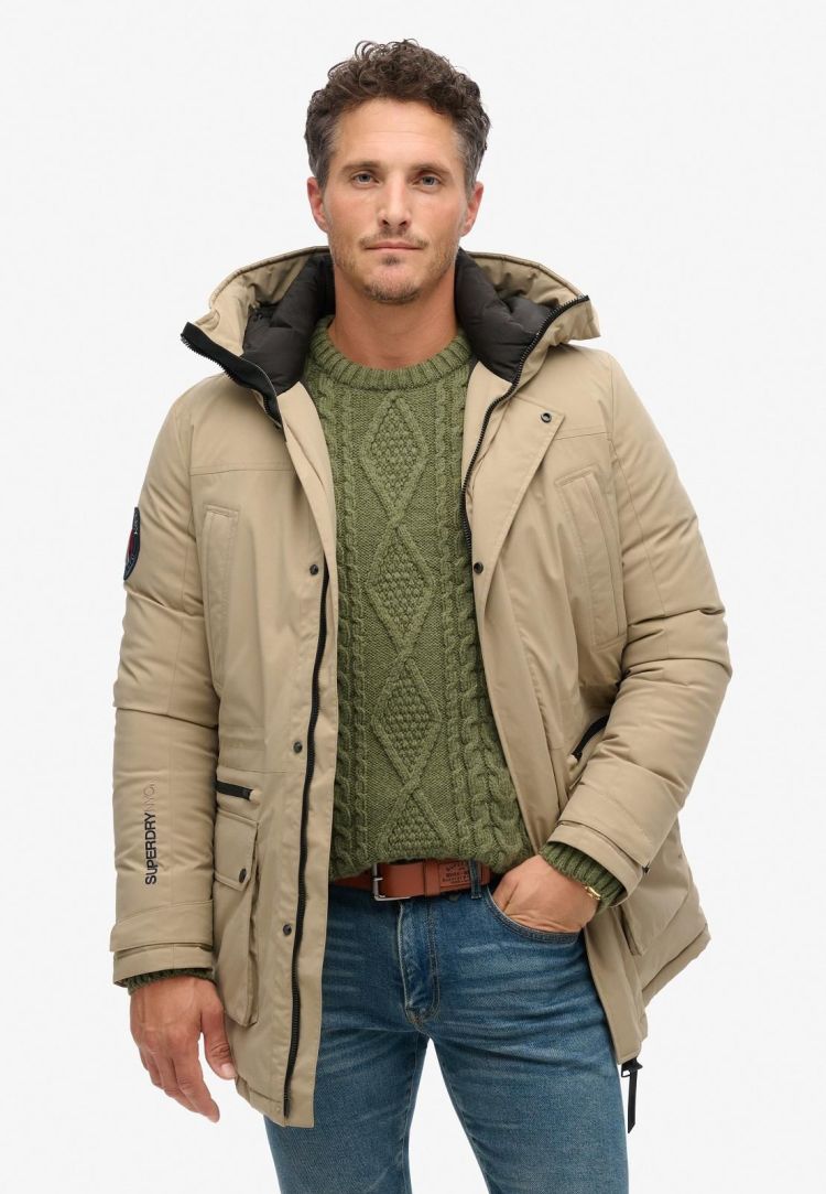 Superdry Jas Bruin heren (CITY PADDED PARKA JACKET - M5011909A.2WX) - GL Sport (Sluis)