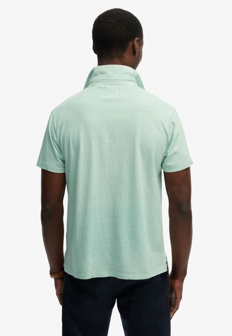 Superdry Polo Mint heren (CLASSIC COTTON LINEN POLO  - M1110486A.8WD) - GL Sport (Sluis)