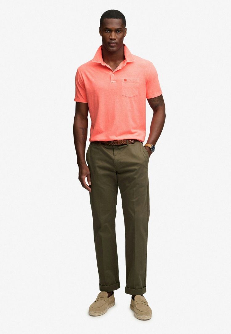 Superdry Polo Oranje heren (CLASSIC COTTON LINEN POLO  - M1110486A.MMP) - GL Sport (Sluis)