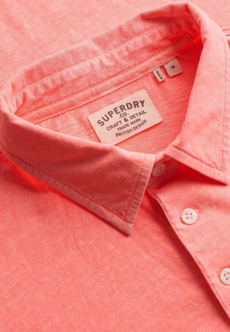 Superdry Polo Oranje heren (CLASSIC COTTON LINEN POLO  - M1110486A.MMP) - GL Sport (Sluis)