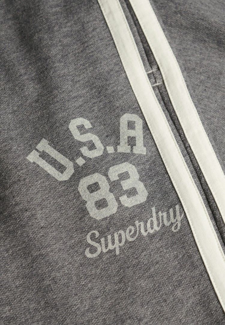 Superdry & Co Joggingbroek Antraciet dames (ATHLETIC ESSENTIALS STRIPE FLARE JOGGING - W7011308A.L3V) - GL Sport (Sluis)