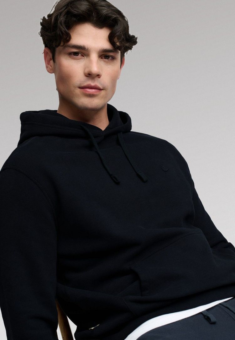 Superdry & Co Hoodie Blauw heren (ESSENTIAL SDCO LOGO HOOD - M2014702A.24S) - GL Sport (Sluis)