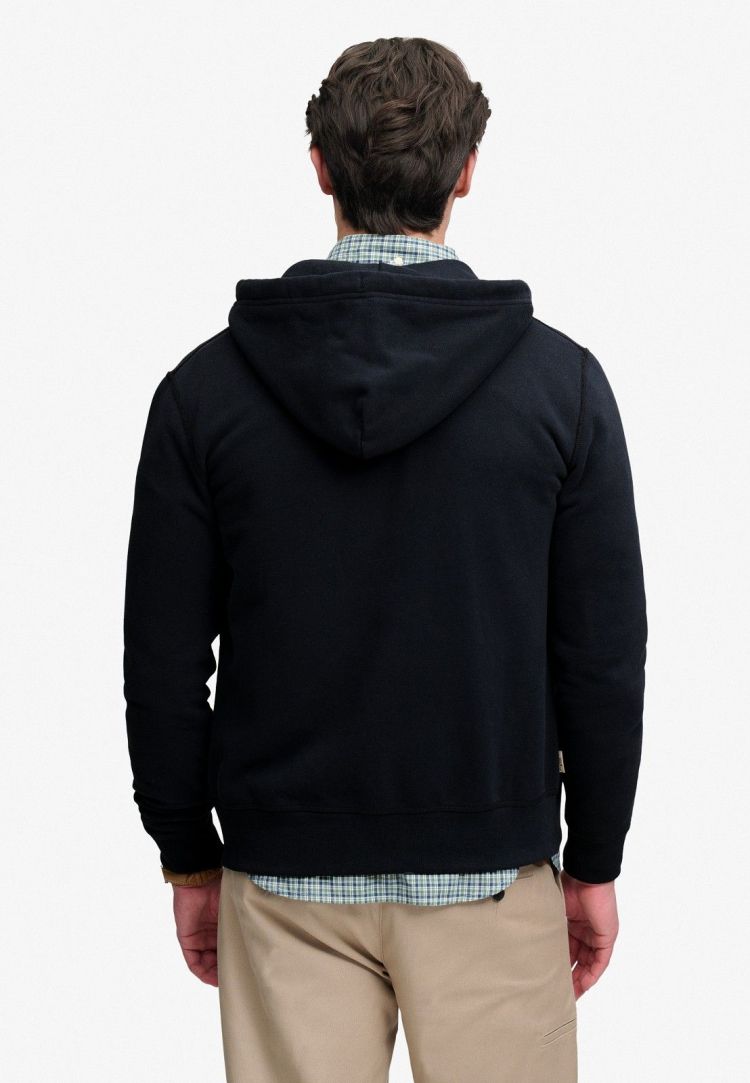 Superdry & Co Vest Blauw heren (ESSENTIAL SDCO LOGO ZIPHOOD - M2014703A.24S) - GL Sport (Sluis)