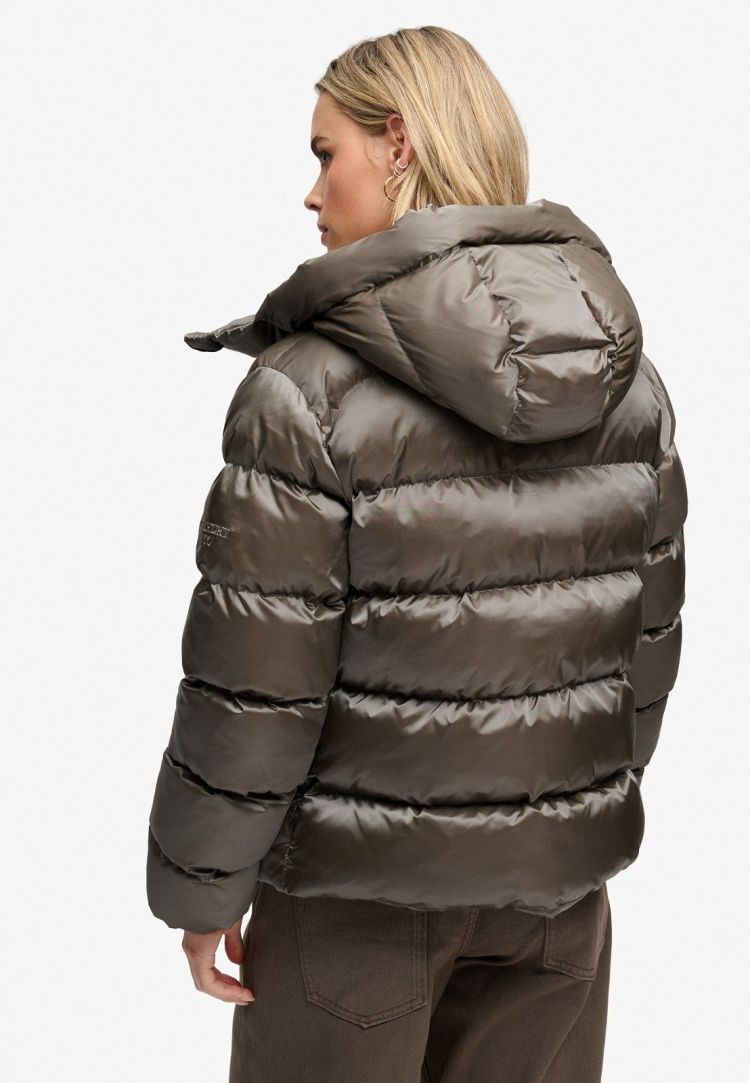 Superdry & Co Jas Kaki dames (HOODED SHINE PUFFER JACKET - W5012187A.2QJ) - GL Sport (Sluis)