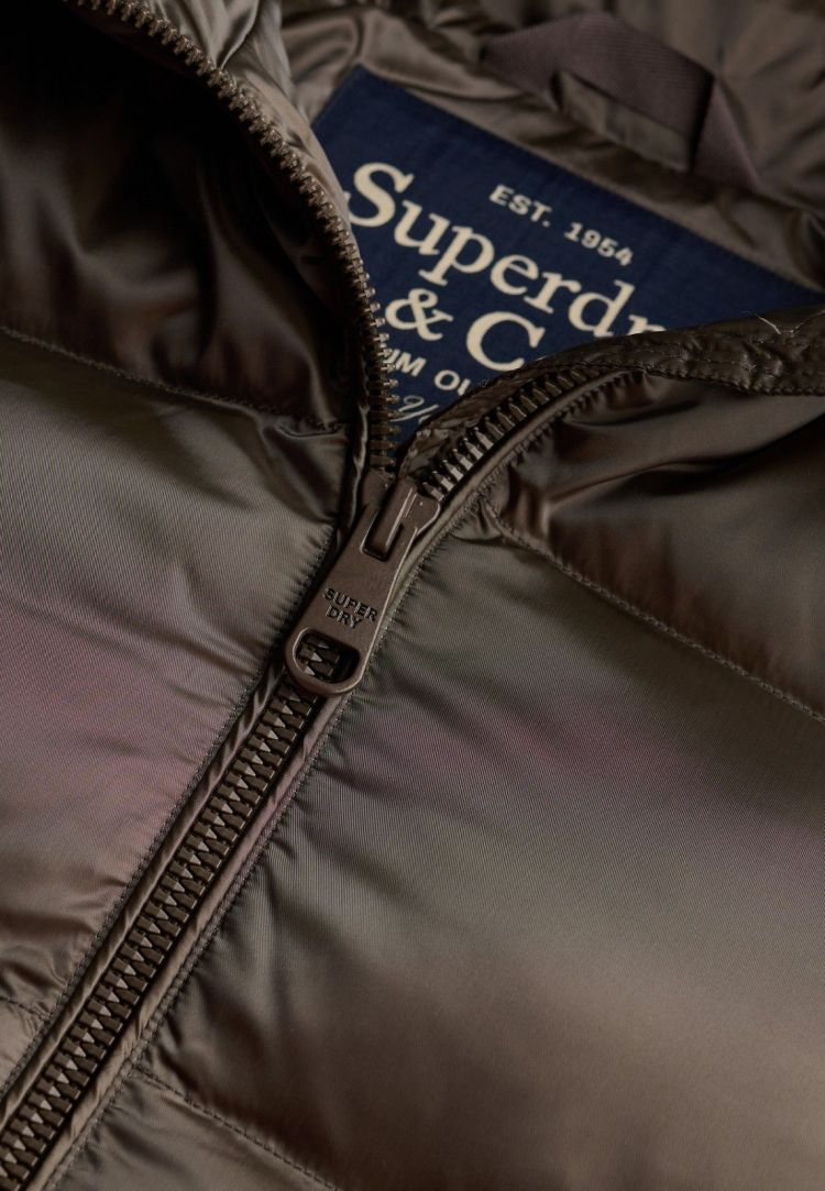 Superdry & Co Jas Kaki dames (HOODED SHINE PUFFER JACKET - W5012187A.2QJ) - GL Sport (Sluis)