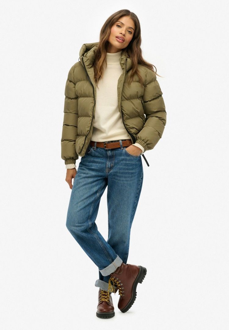 Superdry & Co Jas Kaki dames (HOODED SPORTS PUFFER JACKET - W5011996A.03O) - GL Sport (Sluis)