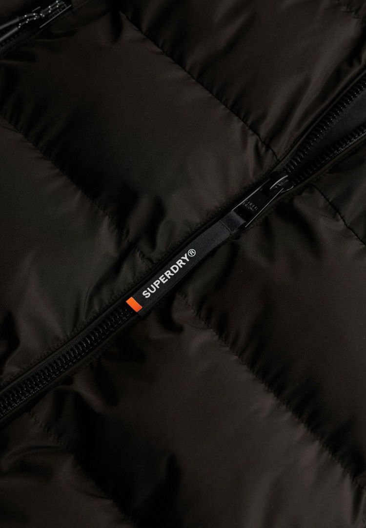 Superdry & Co Jas Zwart heren (HOODED SPORTS PUFFER JACKET - M5011905A.16A) - GL Sport (Sluis)