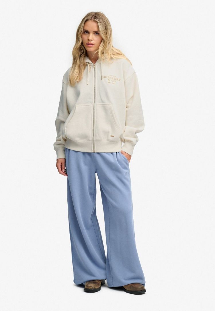 Superdry & Co Hoodie Off-white dames (LUXE FUR LINED ZIPHOOD - W2012784A.8ML) - GL Sport (Sluis)