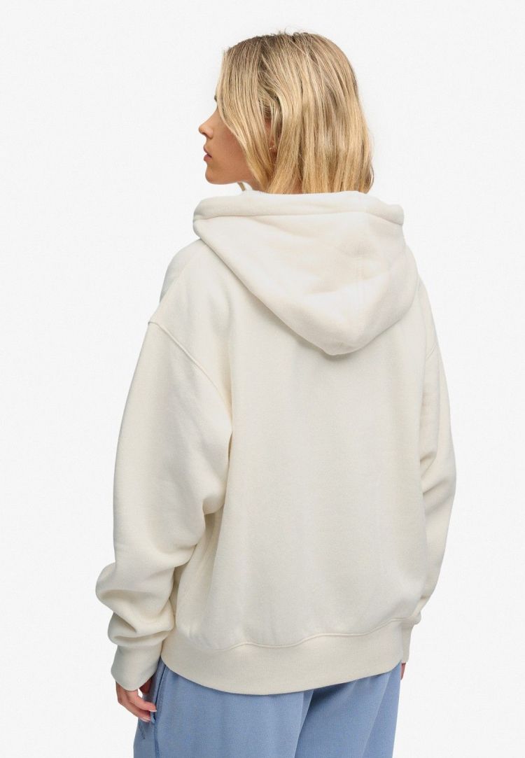 Superdry & Co Hoodie Off-white dames (LUXE FUR LINED ZIPHOOD - W2012784A.8ML) - GL Sport (Sluis)