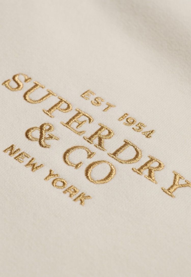 Superdry & Co Hoodie Off-white dames (LUXE FUR LINED ZIPHOOD - W2012784A.8ML) - GL Sport (Sluis)