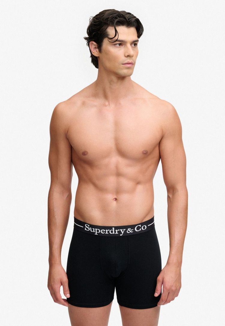 Superdry & Co Underwear Zwart heren (SDRY & CO BOXER TRIPLE PACK - M3110480A.DNX) - GL Sport (Sluis)