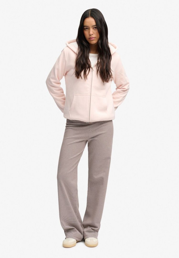 Superdry & Co Vest Roze dames (SIGNATURE EMB BORG ZIPHOOD - W2012781A.L3Q) - GL Sport (Sluis)