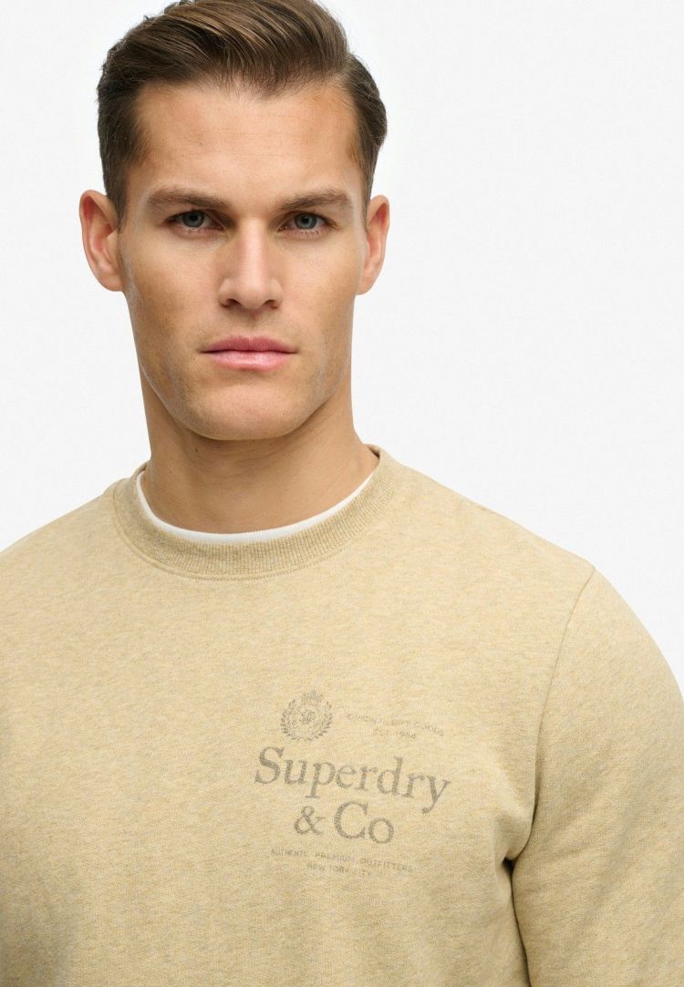 Superdry Sweater Beige heren (COMPANY RELAXED SWEAT - M2014539A.1WY) - GL Sport (Sluis)