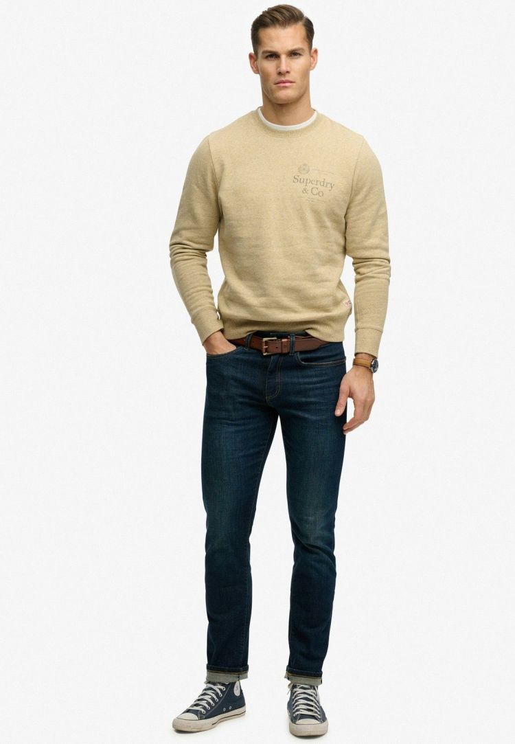 Superdry Sweater Beige heren (COMPANY RELAXED SWEAT - M2014539A.1WY) - GL Sport (Sluis)
