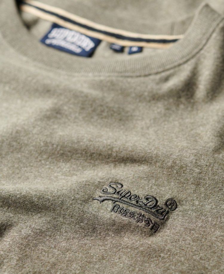 Superdry T-shirt Grijs heren (ESSENTIAL LOGO EMB TEE - M1011245A.1BK) - GL Sport (Sluis)