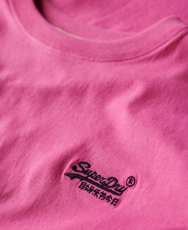 Superdry T-shirt Roze heren (ESSENTIAL LOGO EMB TEE - M1011245A.VKB) - GL Sport (Sluis)