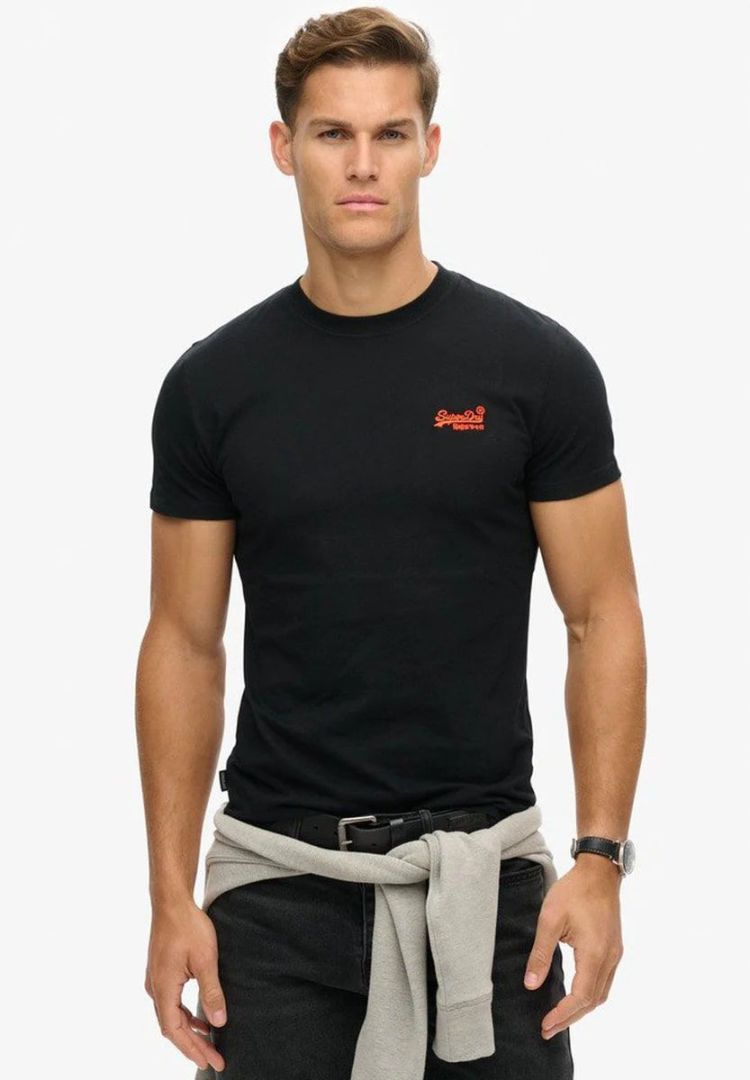 Superdry T-shirt Zwart