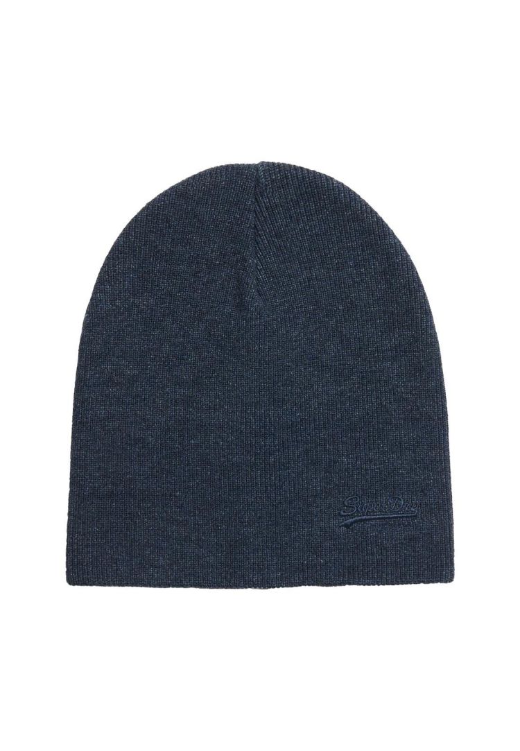 Superdry Muts Blauw heren (ESSENTIAL LOGO KNITTED BEANIE - M9010184A.C2P) - GL Sport (Sluis)