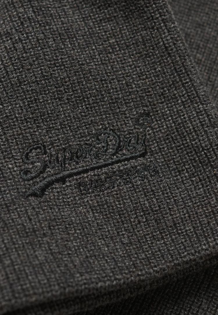 Superdry Muts Grijs heren (ESSENTIAL LOGO KNITTED BEANIE - M9010184A.VZ5) - GL Sport (Sluis)