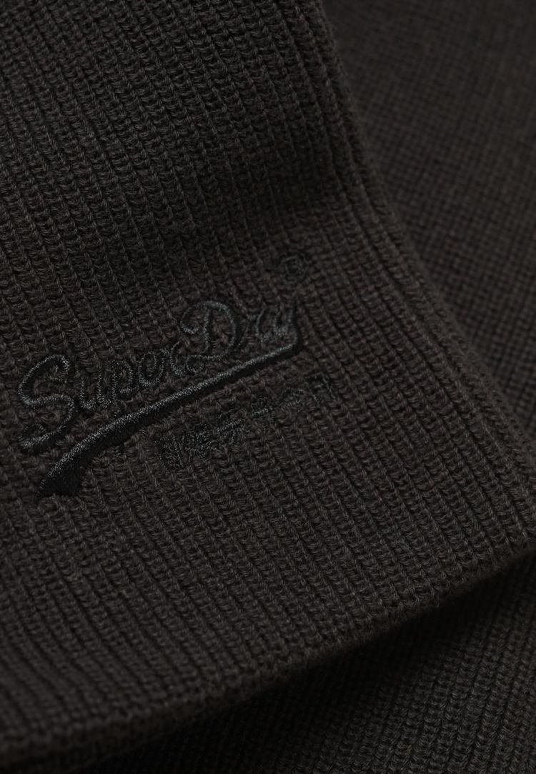 Superdry Muts Zwart heren (ESSENTIAL LOGO KNITTED BEANIE - M9010184A.02A) - GL Sport (Sluis)