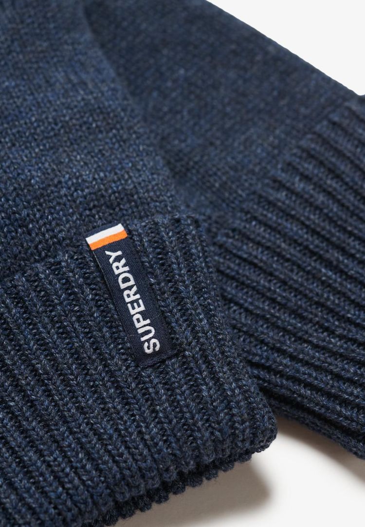 Superdry Handschoenen Blauw heren (ESSENTIAL LOGO KNITTED GLOVES - M9310076A.C2P) - GL Sport (Sluis)