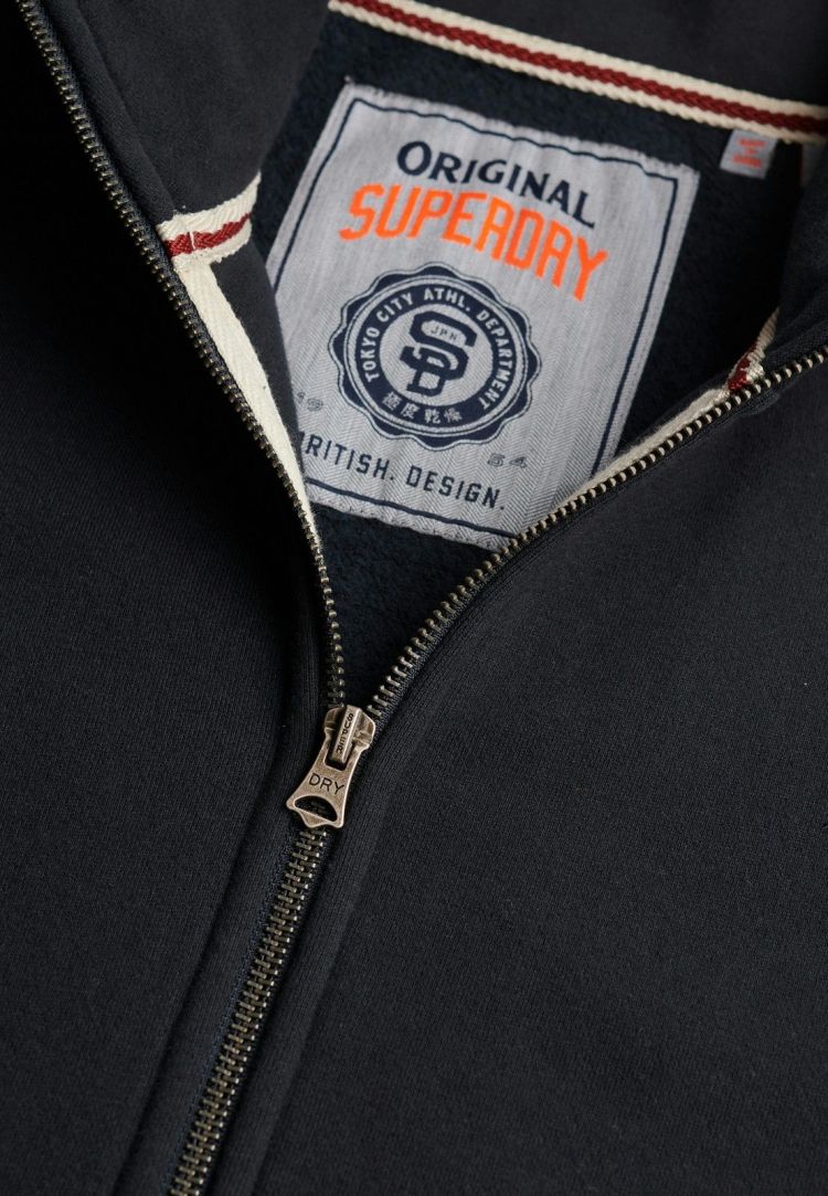 Superdry Vest Blauw heren (ESSENTIAL LOGO TRACK TOP - M2014127A.AH3) - GL Sport (Sluis)