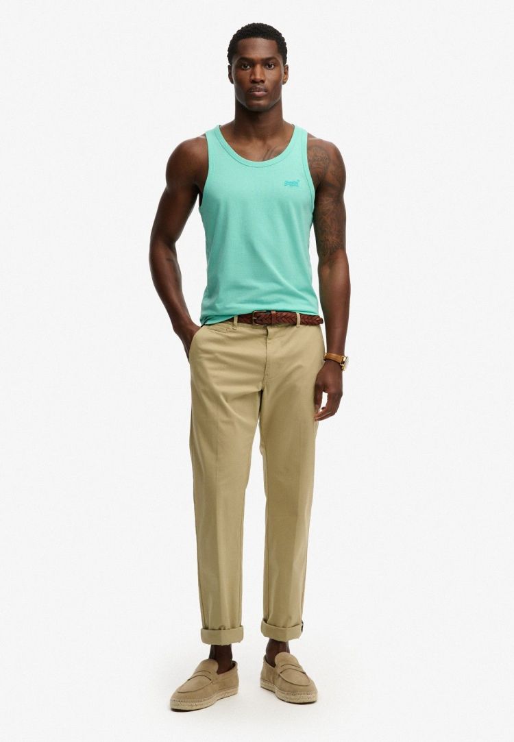 Superdry Tanktop Mint heren (ESSENTIAL LOGO VEST UB - M6010819A.A7L) - GL Sport (Sluis)