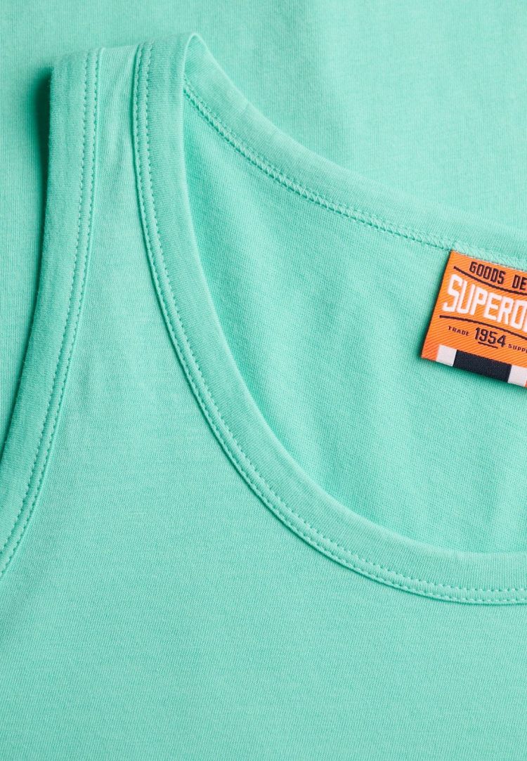Superdry Tanktop Mint heren (ESSENTIAL LOGO VEST UB - M6010819A.A7L) - GL Sport (Sluis)