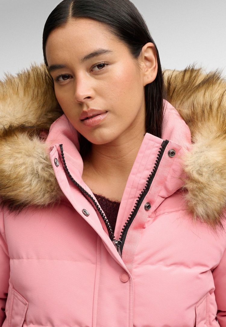 Superdry & Co Jas Roze dames (EVEREST HOODED BOMBER JACKET - W5011785A.L6Y) - GL Sport (Sluis)