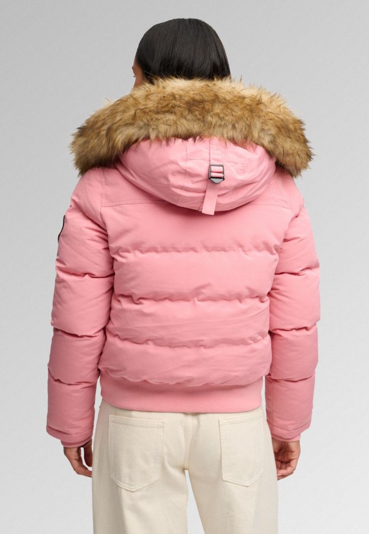 Superdry & Co Jas Roze dames (EVEREST HOODED BOMBER JACKET - W5011785A.L6Y) - GL Sport (Sluis)