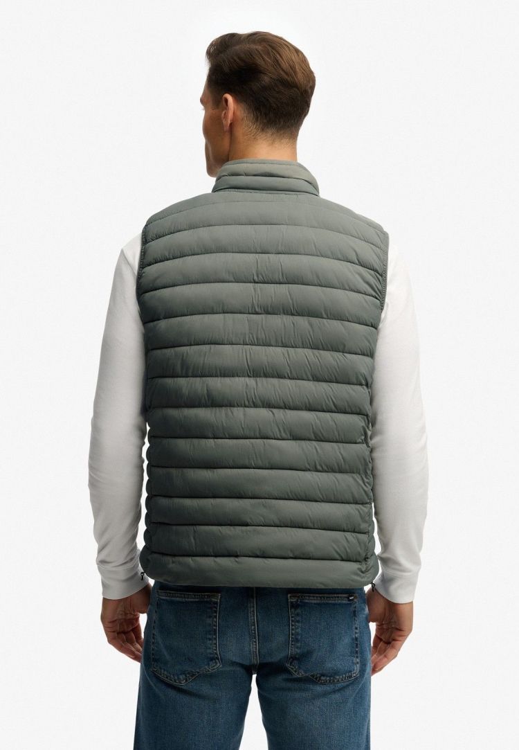 Superdry Bodywarmer Grijs heren (FUJI LITE PADDED GILET - M5012341A.WN1) - GL Sport (Sluis)