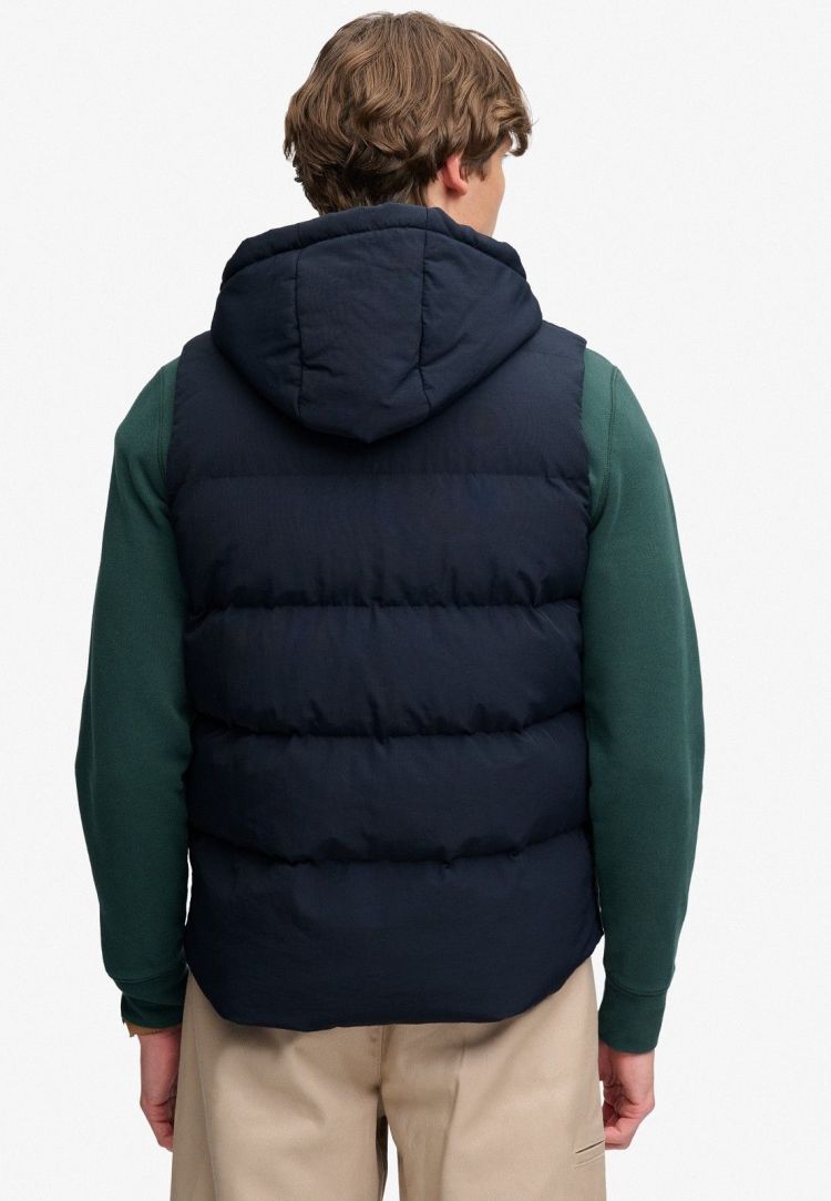 Superdry & Co Bodywarmer Blauw heren (HOOD SHORT EVEREST GILET - M5012425A.98T) - GL Sport (Sluis)