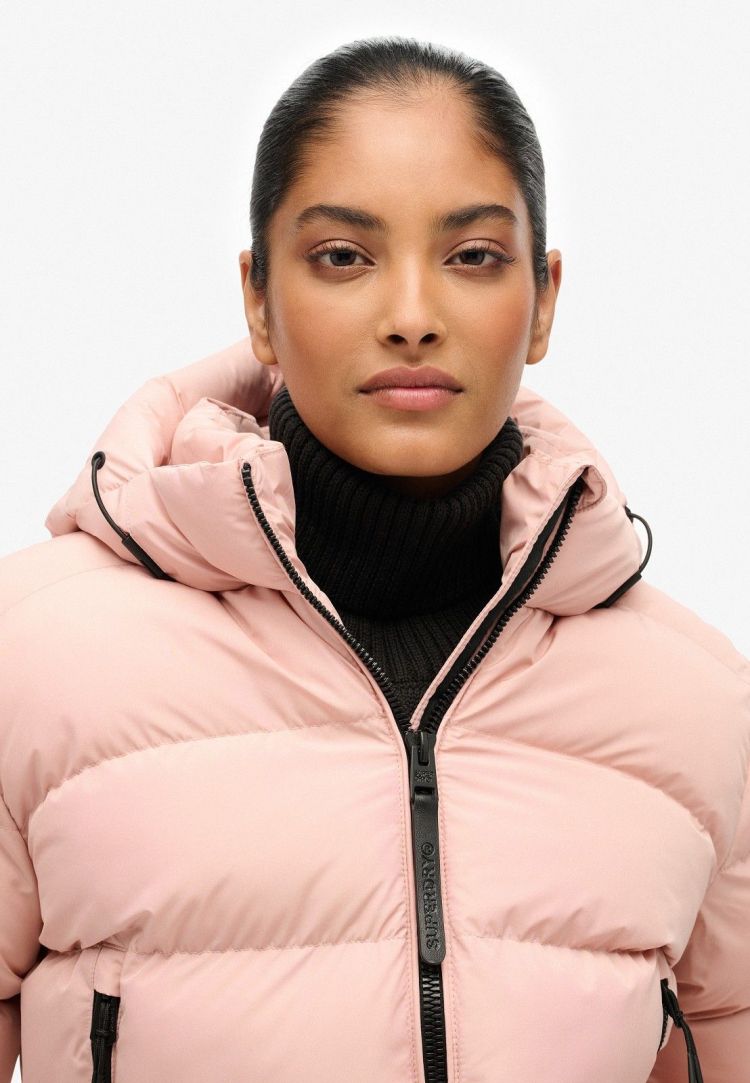 Superdry Jas Roze dames (HOODED SPORTS PUFFER JACKET - W5011996A.EQ8) - GL Sport (Sluis)