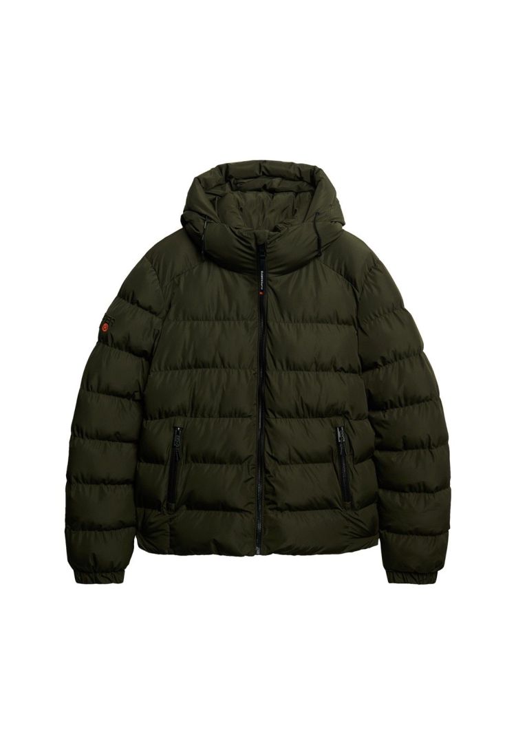 Superdry Jas Kaki heren (HOODED SPORTS PUFFER JACKET - M5011905A.H1Q) - GL Sport (Sluis)