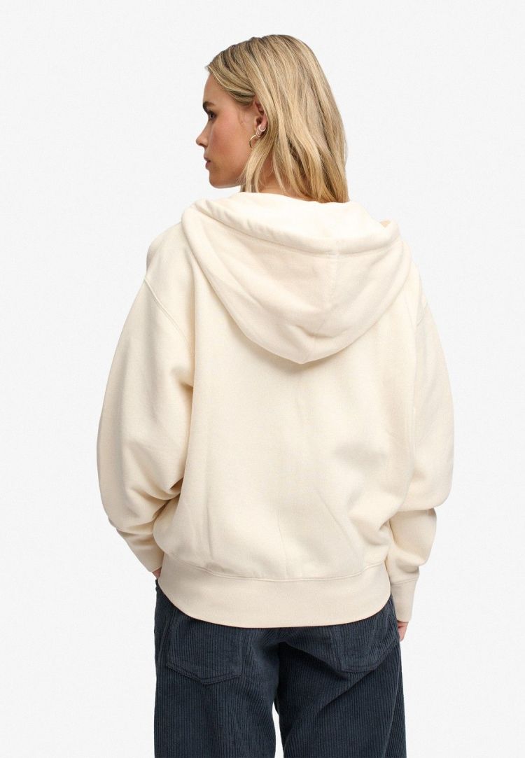 Superdry & Co Vest Off-white dames (LUXE CASUAL ZIPHOOD - W2012743A.8ML) - GL Sport (Sluis)