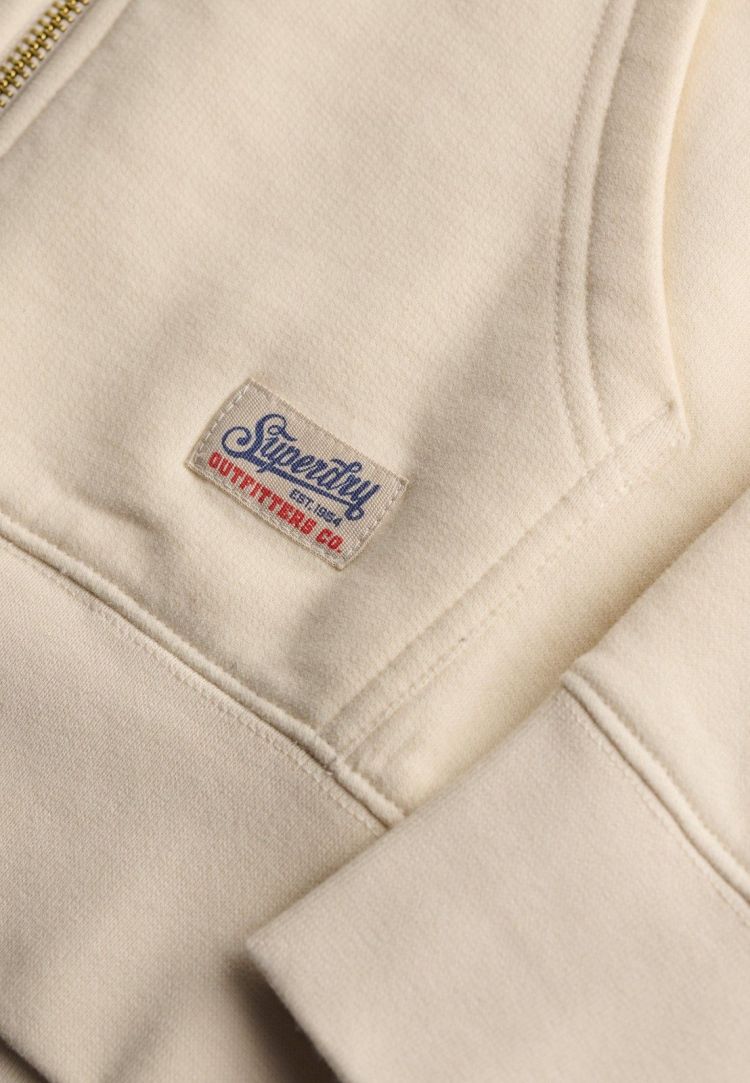 Superdry & Co Vest Off-white dames (LUXE CASUAL ZIPHOOD - W2012743A.8ML) - GL Sport (Sluis)