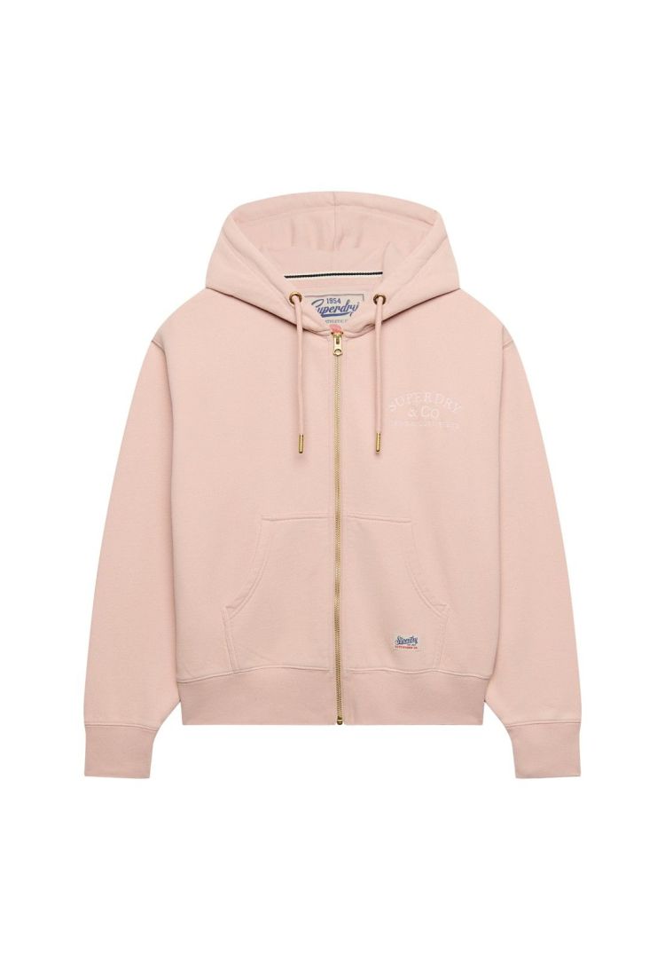 Superdry & Co Vest Roze dames (LUXE CASUAL ZIPHOOD  - W2012743A.7UJ) - GL Sport (Sluis)