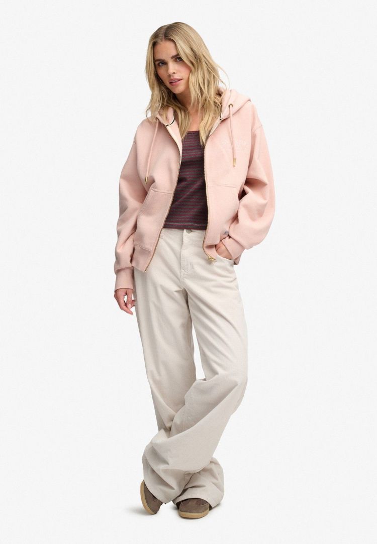 Superdry & Co Vest Roze dames (LUXE CASUAL ZIPHOOD  - W2012743A.7UJ) - GL Sport (Sluis)