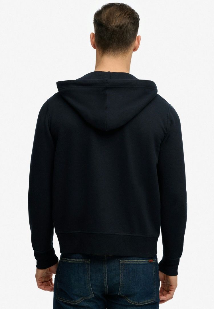 Superdry Vest Blauw heren (MONOGRAM EMB ZIPHOOD - M2014470A.24S) - GL Sport (Sluis)