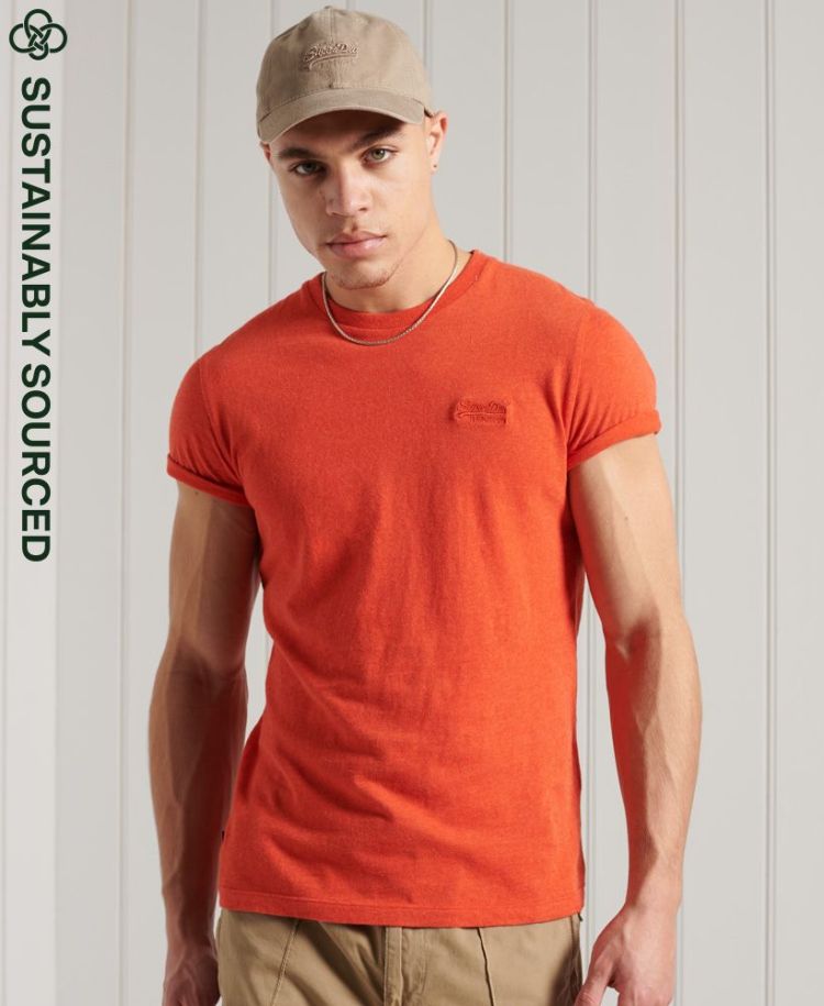 Superdry T-shirt Oranje heren (ORANGE LABEL VINTAGE EMB TEE - M1010882A.5EG) - GL Sport (Sluis)