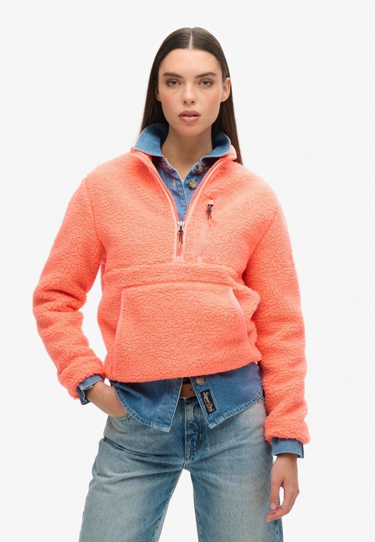 Superdry Pull Koraal dames (OUTDOOR HALF ZIP FLEECE - W2012341A.T7G) - GL Sport (Sluis)