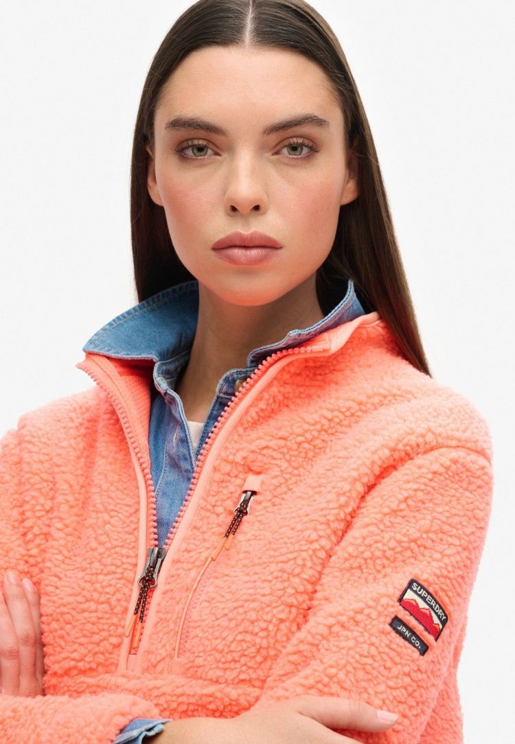 Superdry Pull Koraal dames (OUTDOOR HALF ZIP FLEECE - W2012341A.T7G) - GL Sport (Sluis)