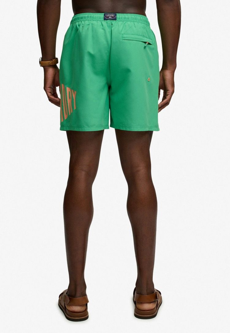 Superdry Zwembroek Groen heren (PRINTED LOGO 16 SWIM SHORT - M3010265A.06E) - GL Sport (Sluis)